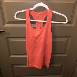 Orange Lululemon tank top